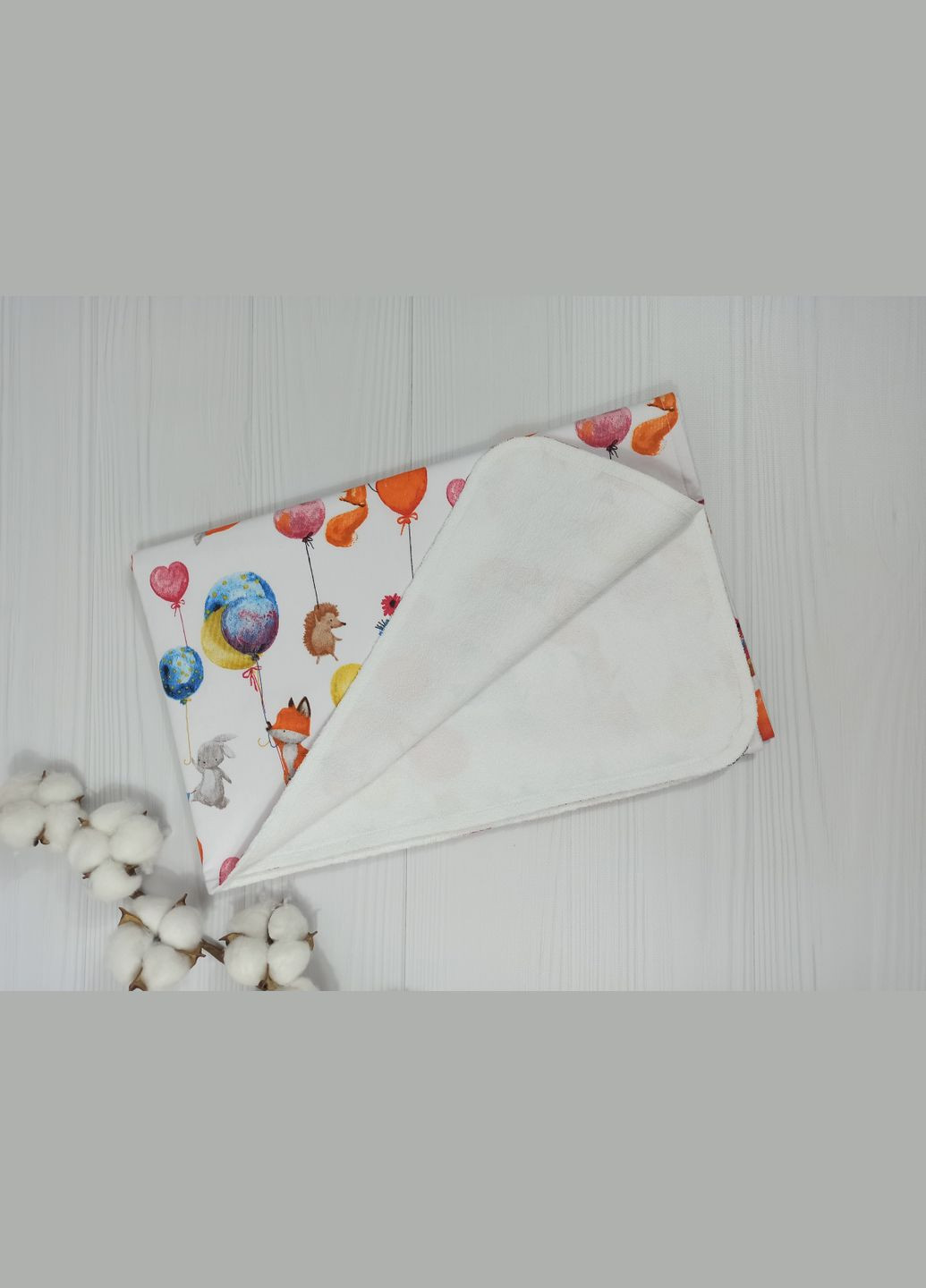 Набор пеленок из 8 единиц a.l.babybox Лисички на шариках No Brand (323137744)