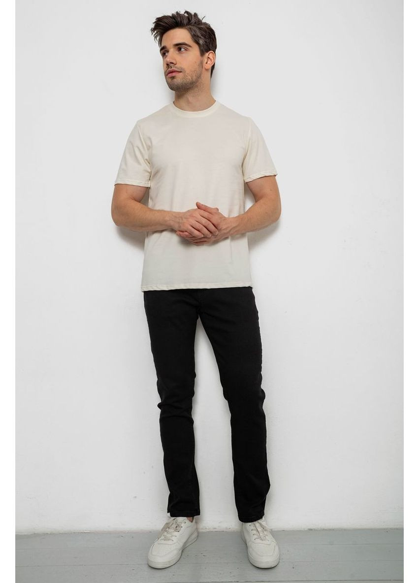 Кремова футболка чоловіча однотонна Annabelle 238R155