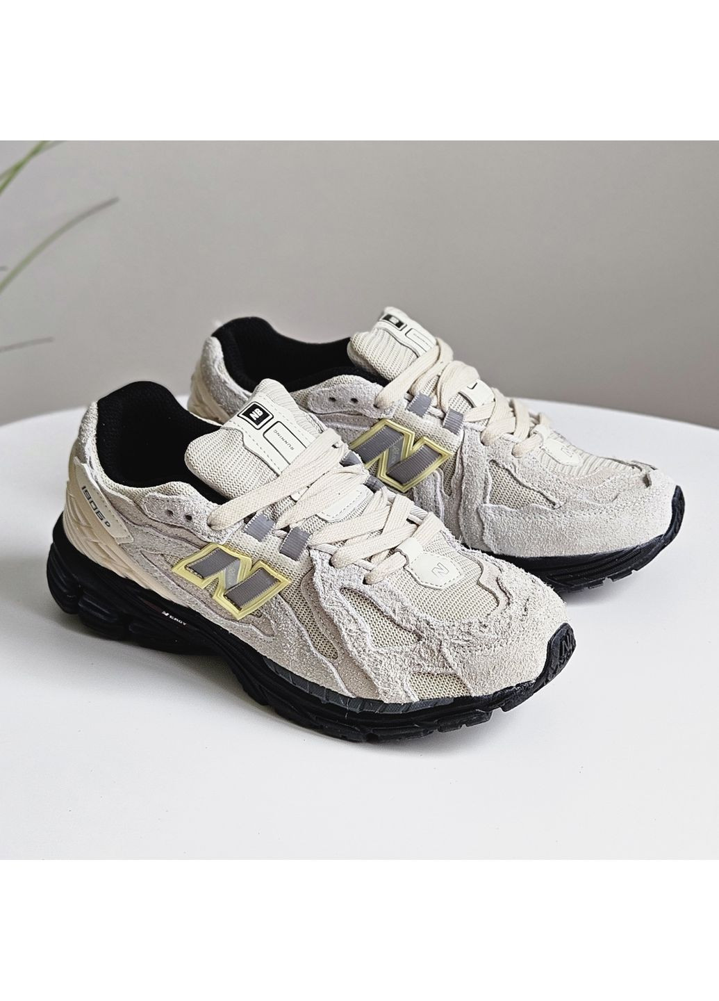 Кроссовки женские и мужские New Balance 1906D Protection Pack beige black | Нью Беланс 1906D бежевые черные No Brand бежевые демисезоны (364087924)