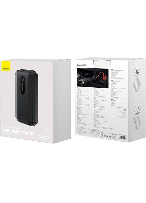 Пуско-зарядний пристрій 10000mAh Super Energy Air Car Jump Starter Black (35117black) Baseus (322912201)