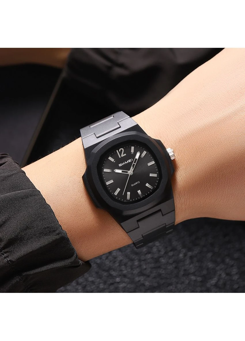 Годинник 2382BKSI Black-Silver чоловічий кварцовий з люмінесцентним підсвічуванням для активних чоловіків (548719) ProDobro (367265299)