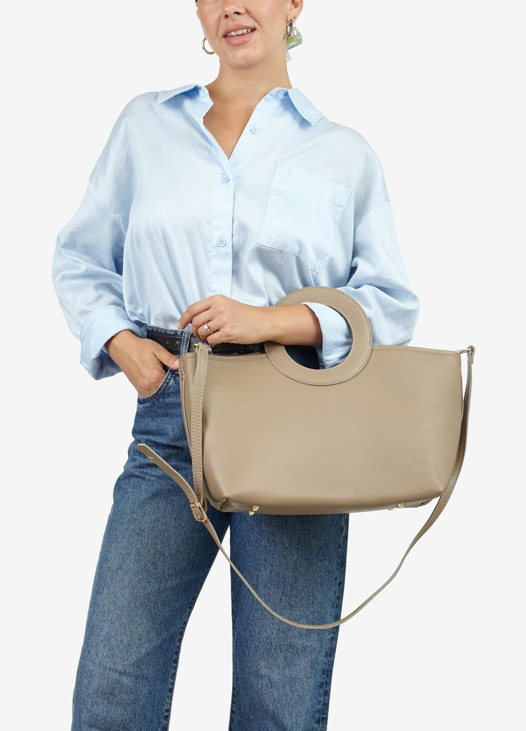 Сумка жіноча шкіряна тоут велика Tote Regina Notte (302209433)