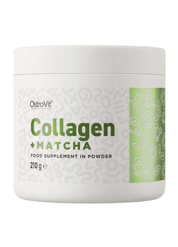 Препарат для суставов и связок Collagen + Matcha, 210 грамм Ostrovit (334706069)