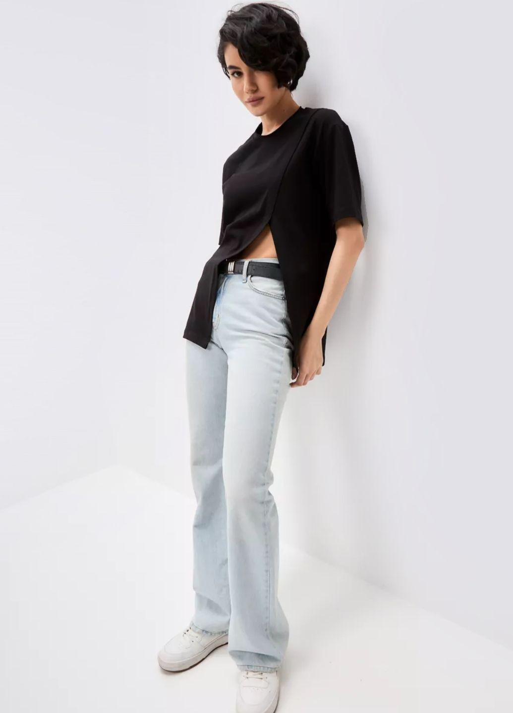 Футболка бавовняна асиметрична Egostyle - (335007954)