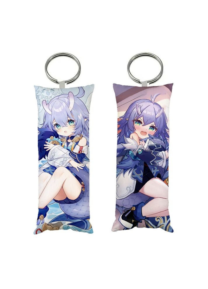 Брелок мини-дакимакура Байлу Хонкай Стар Рейл двухсторонний 4х10 см (br0419) No Brand (327004295)