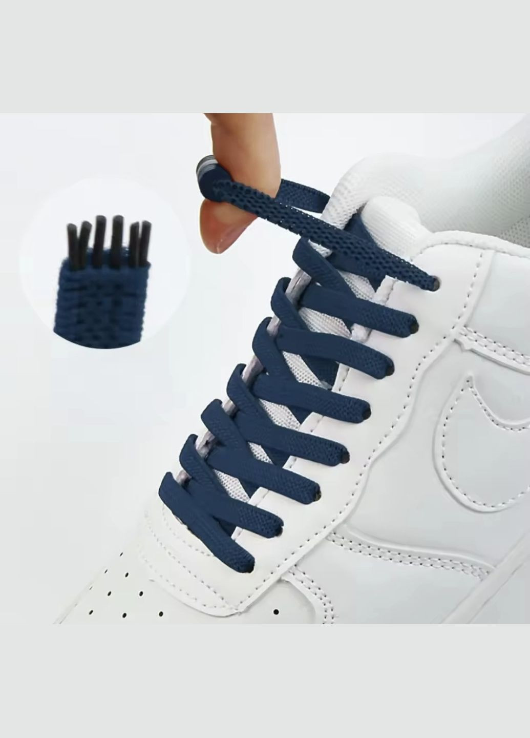 Шнурки еластичні плоскі з циліндричною застібкою China (356567477)