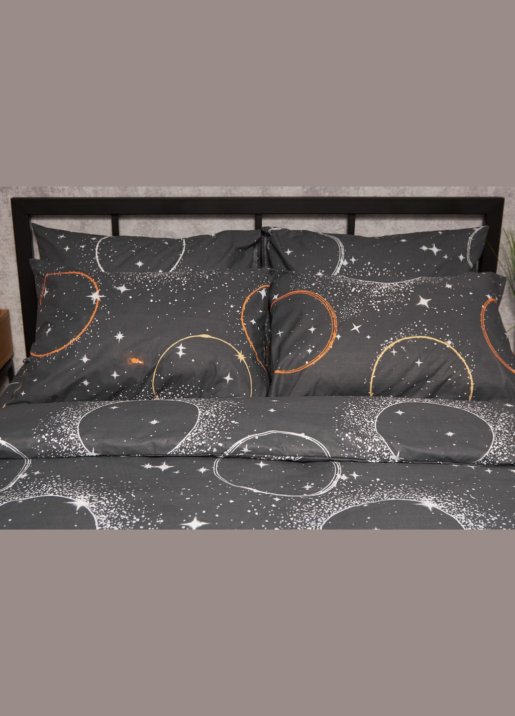 Комплект постільної білизни Бязь Gold Люкс «» Сімейний 160х220х2 наволочки 2х70х70 (MS-820005667) Moon&Star Cosmic Glow (302973718)
