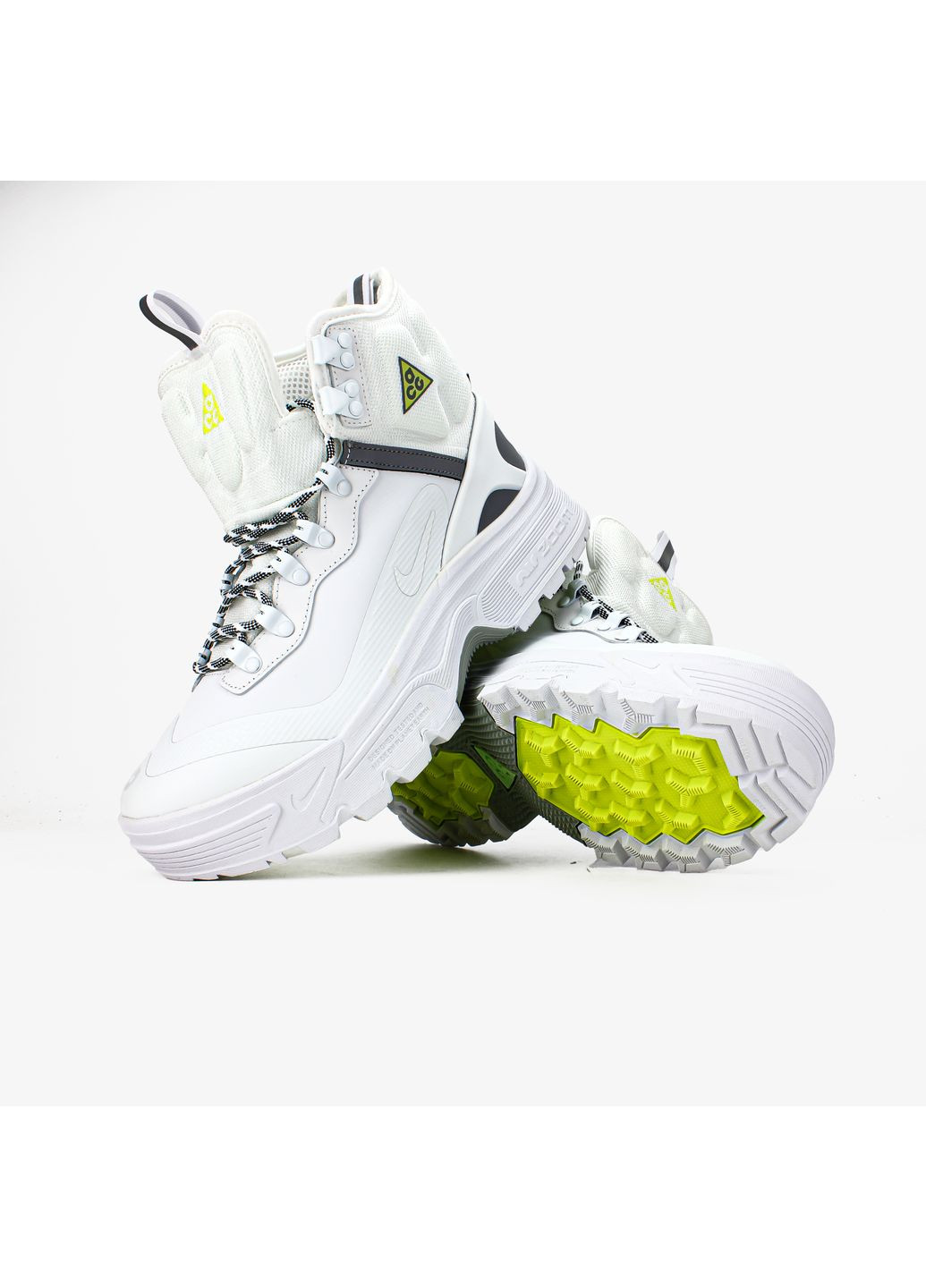 Білі Осінні кросівки чоловічі і жіночі Nike ACG Air Zoom Gaiadome GTX White | Найк АЦГ Аір Зум Гайадом