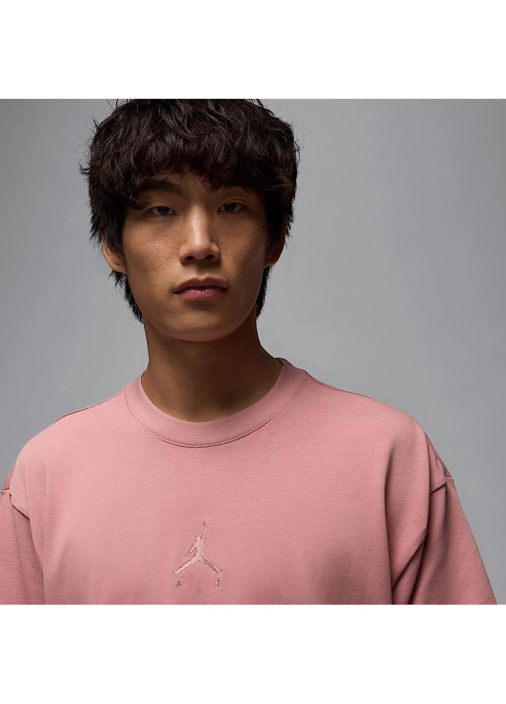 Розовая футболка мужская ovsz ss crew pink Air Jordan