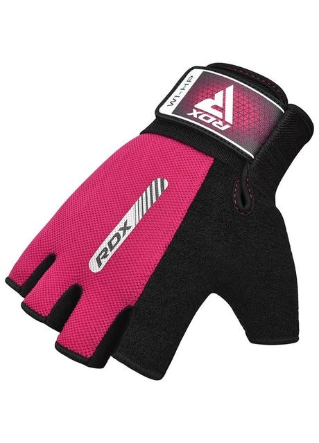 Рукавички для фітнесу RDX W1 Half Pink No Brand (362915679)