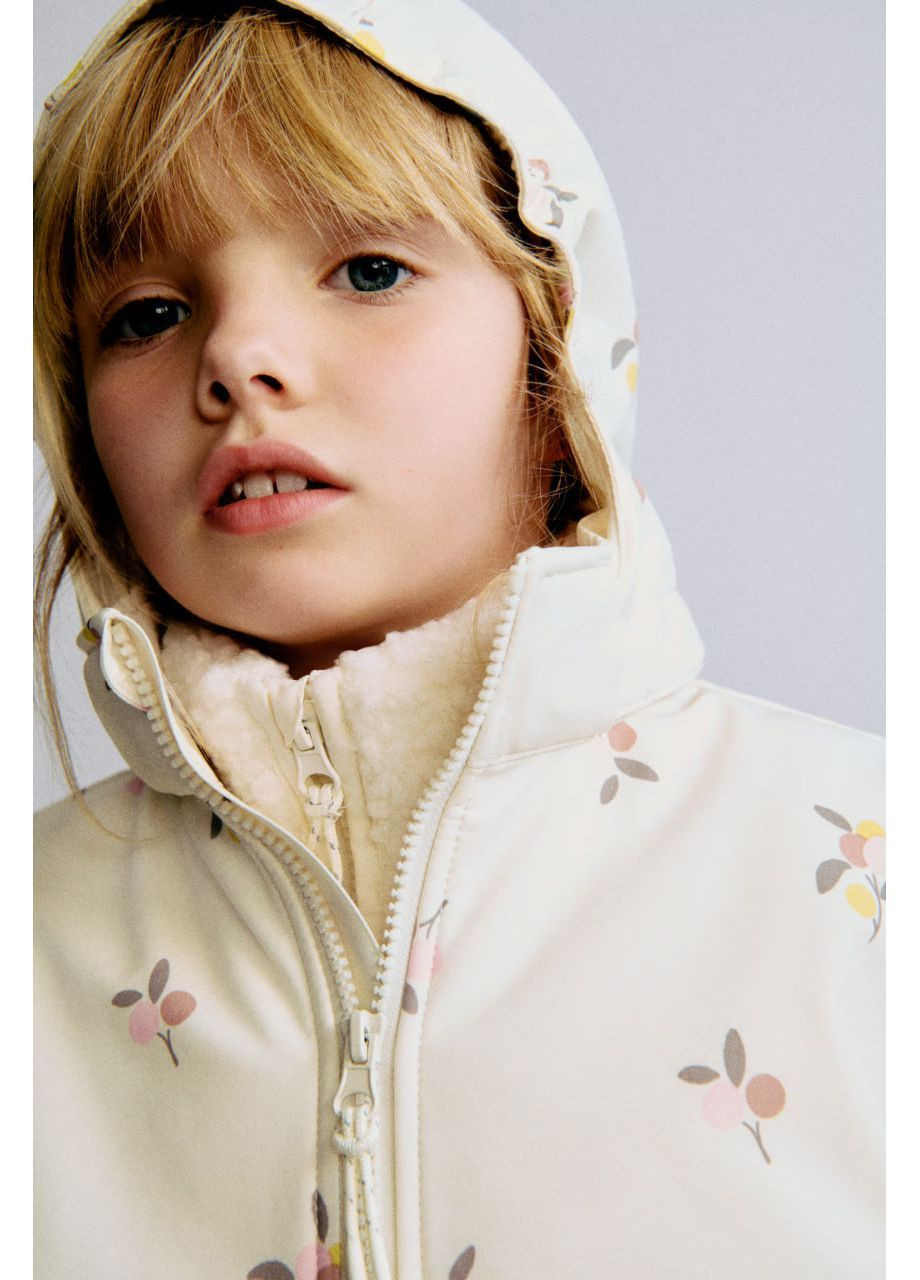 Молочная демисезонная ✅ детская куртка — полная защита от дождя и ветра H&M вітровка