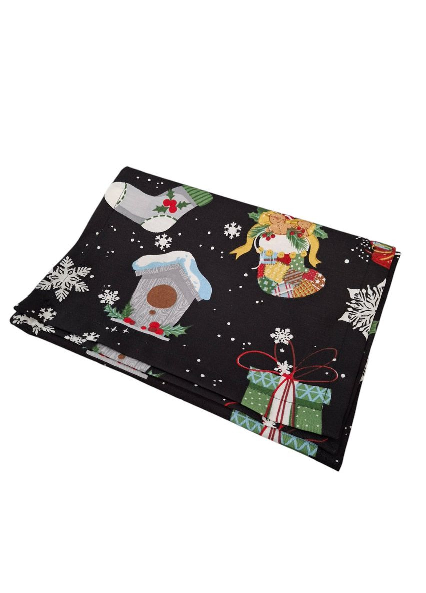 Ранер Charms новорічний водостійкий 35х100 см чорний (2800004658560) SoundSleep (307510727)