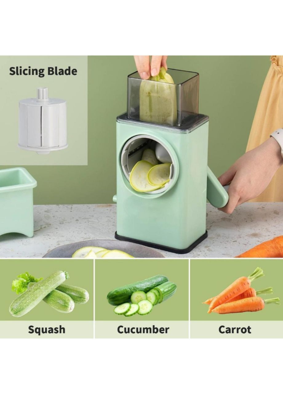 Овочерізка ручна барабанна 3 змінні насадки No Brand (299629355)