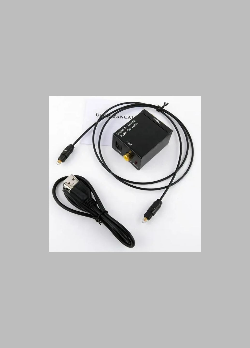 ЦАП Аудіо конвертер декодер звуку цифрового spdif optical coaxial в аналоговий No Brand (282704018)