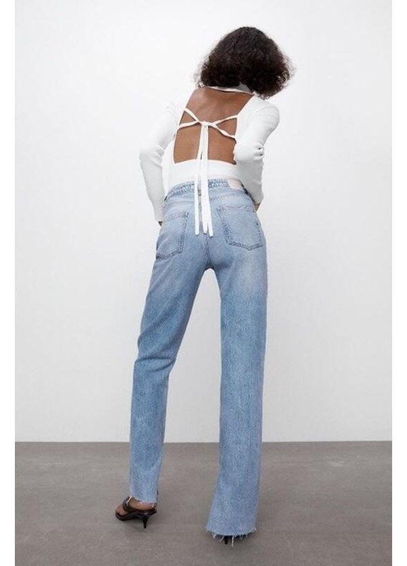 Джинсы slim flare клеш высокая посадка Zara - (356504847)