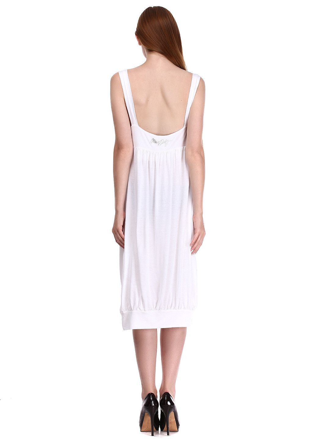 Белое повседневный платье темно-синий Miss Sixty