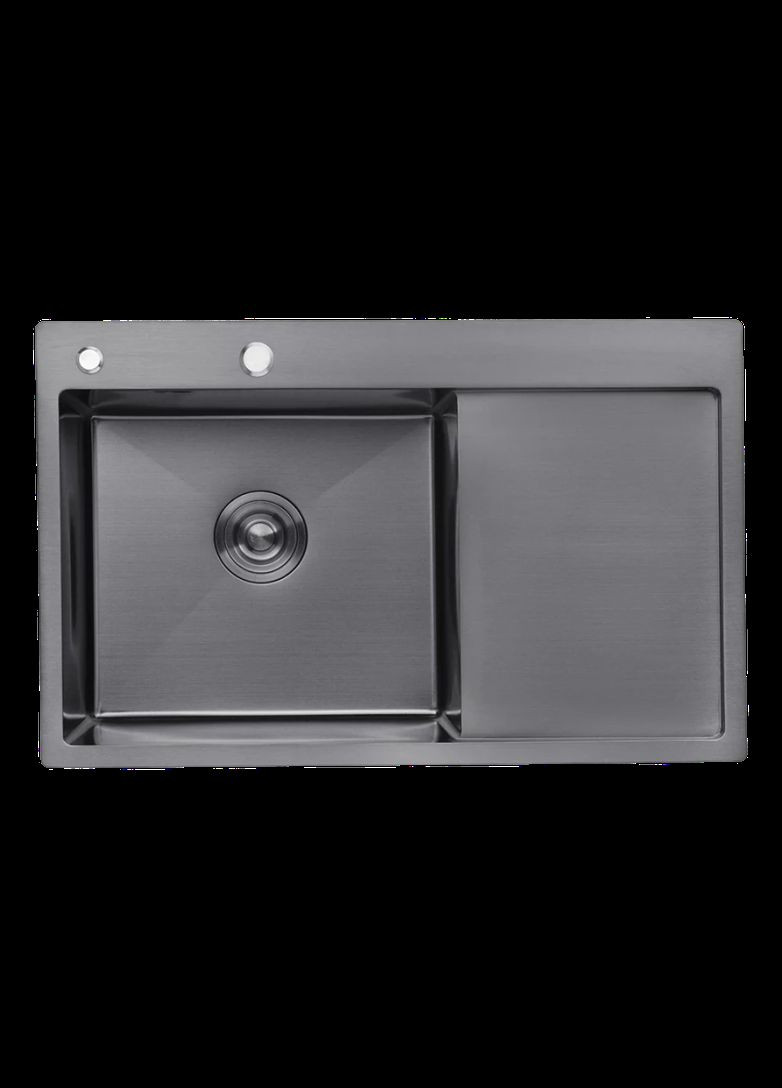 Комплект кухонної мийки KRP Schwarze - 7849LHM PVD (3/1 мм) Kroner (336938153)