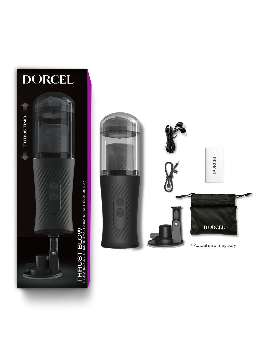 Автоматический мастурбатор THRUST BLOW, голосовое сопровождение, присоска Dorcel (296626992)