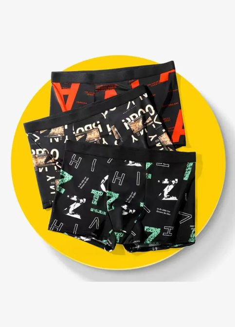 Чоловічі труси, боксери з крижаного шовку. Набір 5шт. L Розмір. No Brand (293511357)