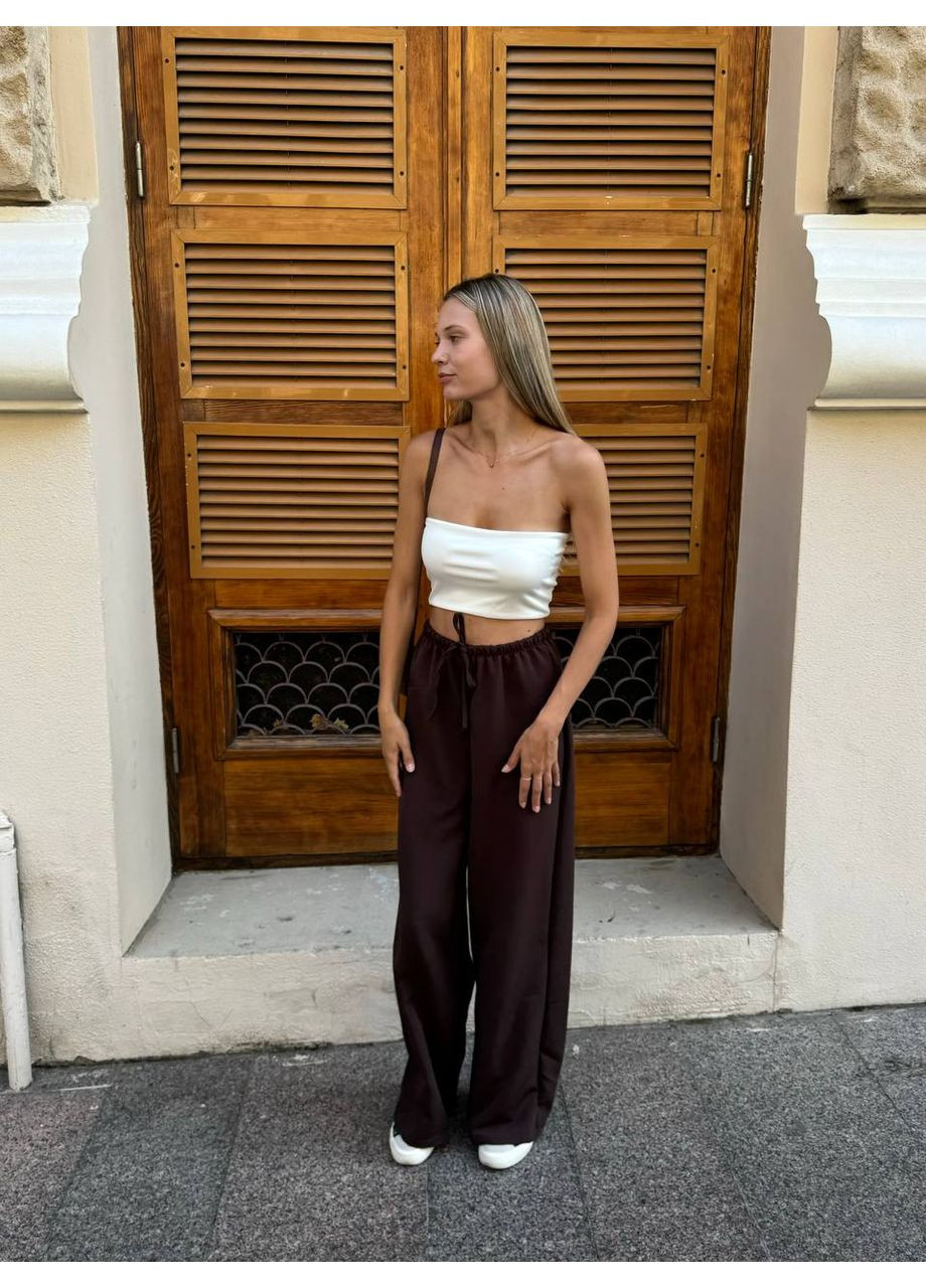 🍫 Трендовые брюки-палаццо из костюмной ткани – базовая элегантность и комфорт! Размерная сетка в описании GD/GL Модний простір (364965656)