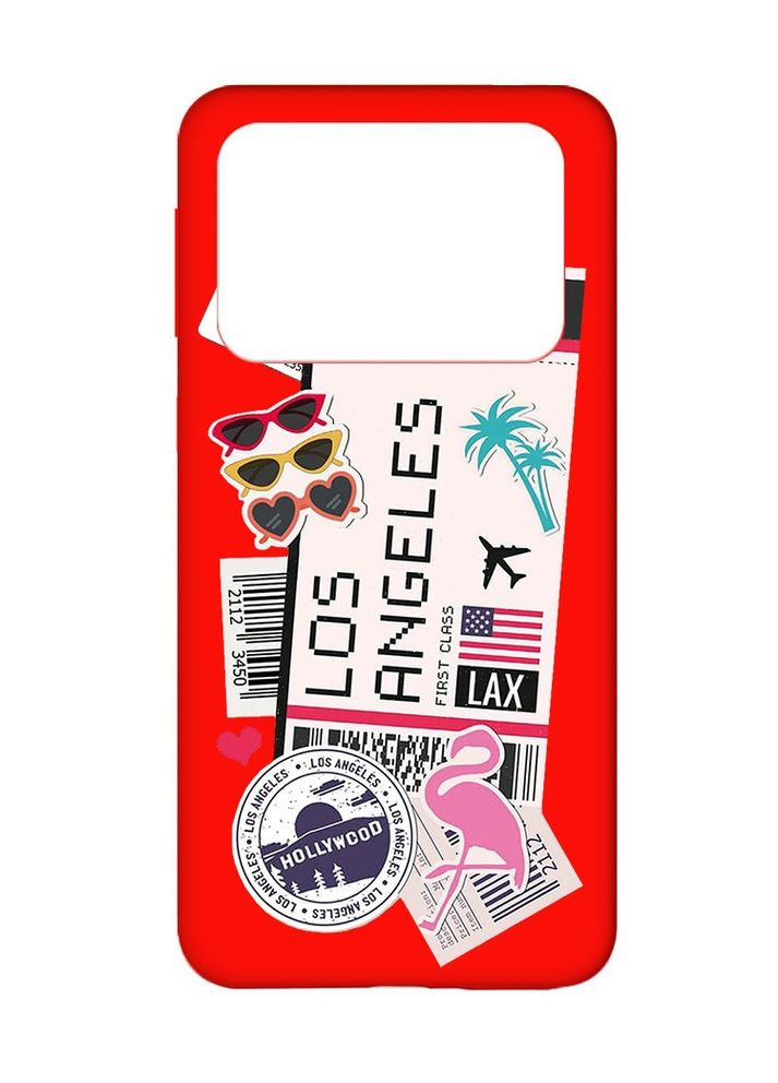 Матовый чехол на Xiaomi Poco X4 Pro 5G:: Путешествия. Лос-Анджелес (принт 328) Creative (360676772)