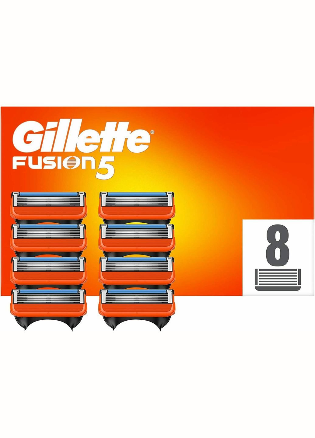 Сменные картриджи для бритья Fusion 5 (8 шт картриджей) Gillette (278773522)