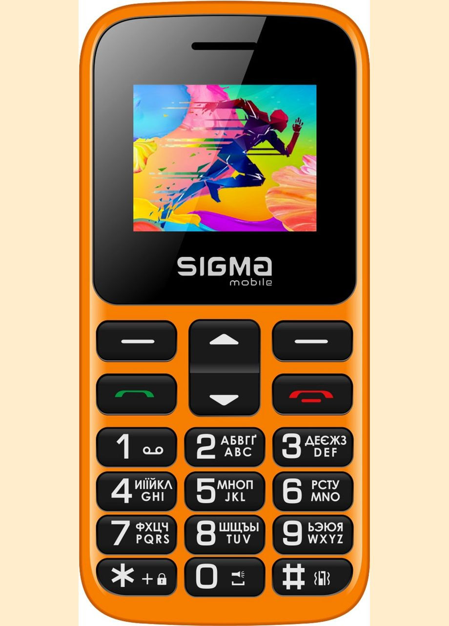 Телефон Mobile Comfort 50 HIT 2020 бабушкофон оранжевый Sigma (279826187)