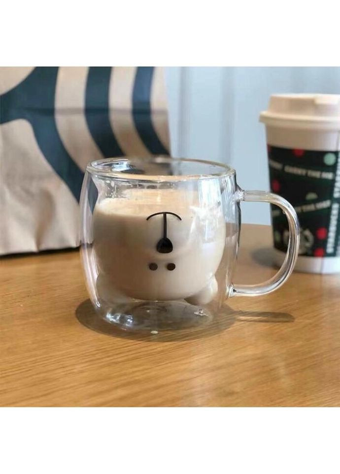 Набір чашок з подвійним дном Animals AR-2625-GHA 2 шт 250 мл Ardesto (324824719)