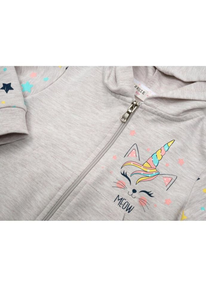 Кофта на блискавці з капюшоном (16948-80G-beige) Breeze (301142493)