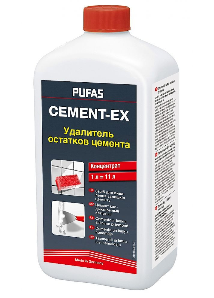 Засіб для видалення залишків цемента Cement-ex концентрат 1 л Pufas (360883002)