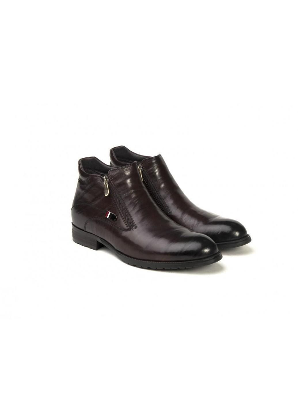 Коричневые зимние ботинки 7134015 цвет коричневый Carlo Delari