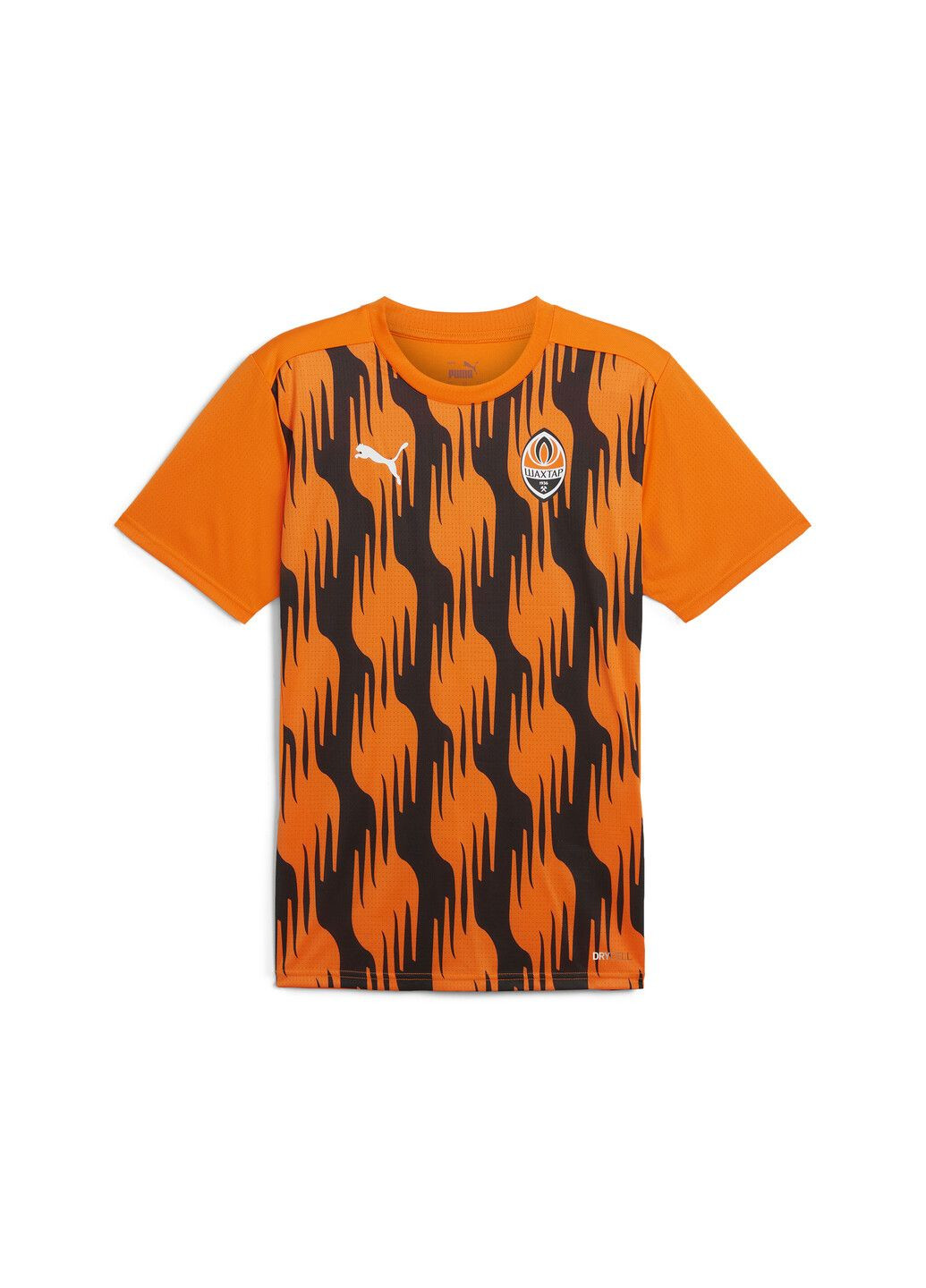 Оранжевая футболка fc shakhtar donetsk pre-match short sleeve jersey men Puma