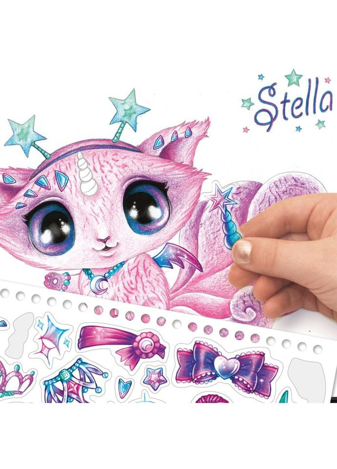 Набір для творчості Скетчбук: Зіркові друзі Nebulous Stars 11141 з олівцями No Brand (362568557)