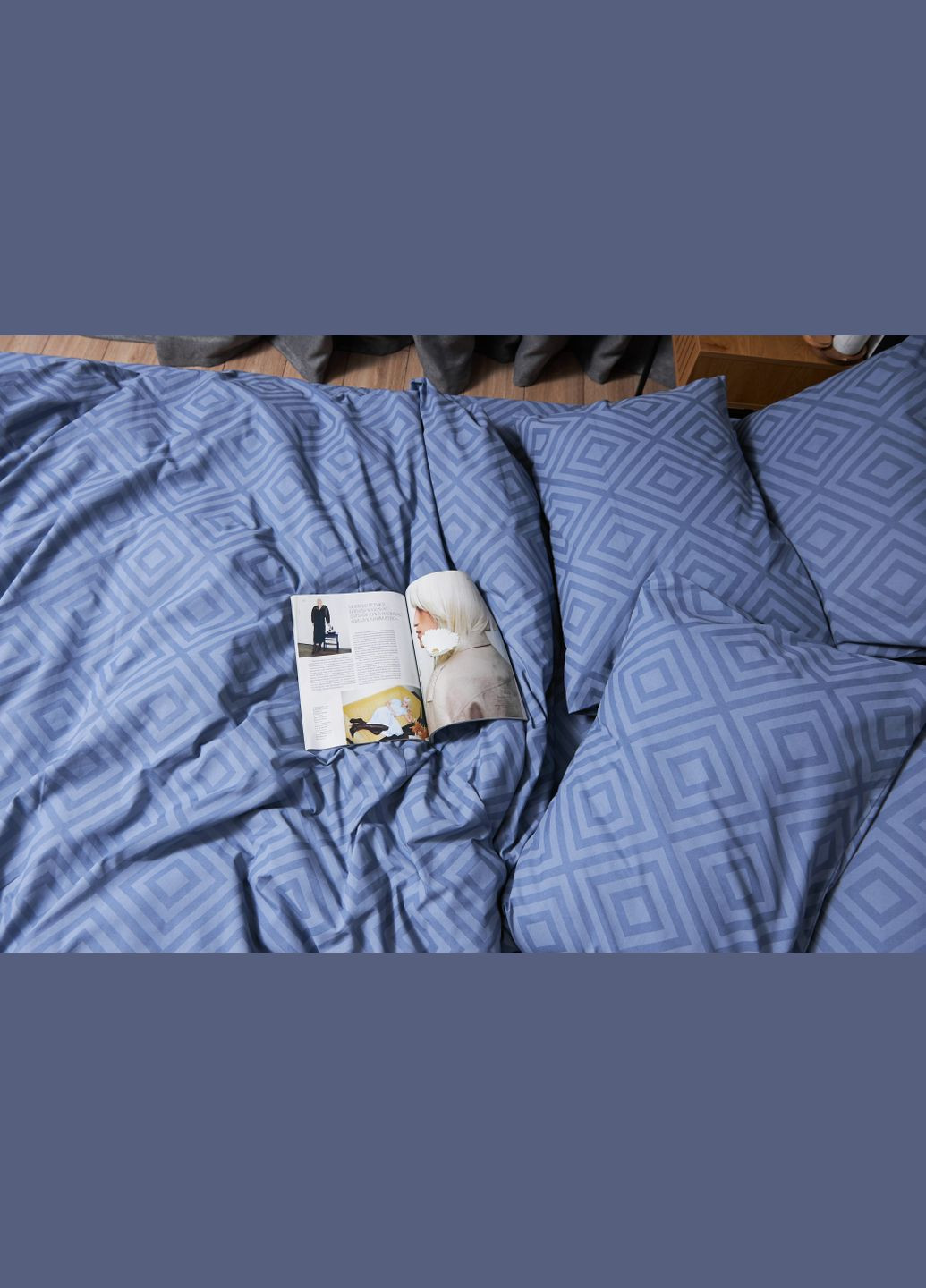 Комплект постільної білизни Бязь Gold Люкс «» євро 200х220 наволочки 2х50х70 (MS-820004631) Moon&Star Crystal (293148162)