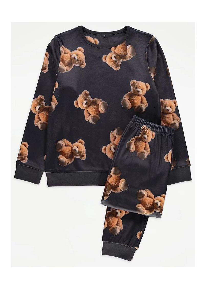 Сіра піжама плюшева ведмедик George