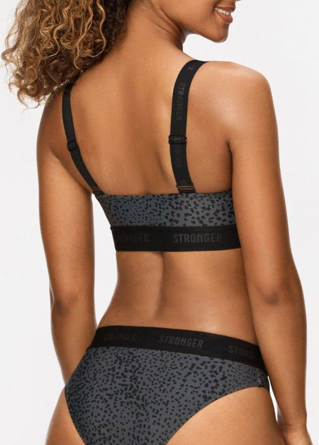 Серые купальные трусики-плавки однотонные Stronger