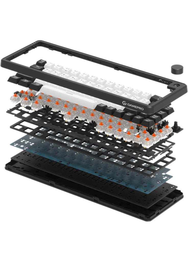 Клавіатура Asgard Valhalla MK210B Pro 65 RGB Wireless/Bluetooth/USB Black (m492896) GAMEPRO Asgard Valhalla MK210B Pro 65 RGB Wireless/Bluetoo (369016575)