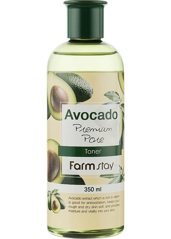 FarmStay Зволожувальний тонер для обличчя Avocado Premium Pore Toner 350ml (2-990069) — Крем, Південна Корея (369795021)