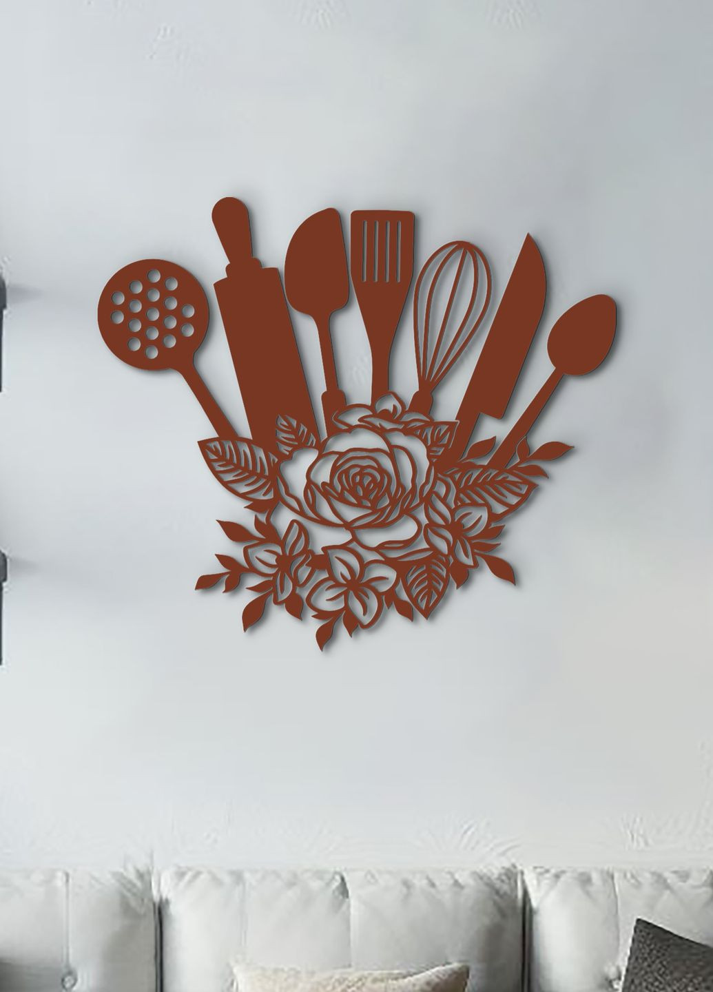 Картина лофт, настенный декор для дома "Набор столовых приборов", декоративное панно 50х60 см Woodyard (291882855)