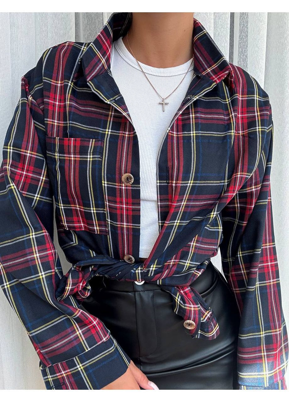 Стильна фланелева рубашка для осені ЗАМІРИ В ОПИСІ ! DK/DL Мода без кордонів (365716000)