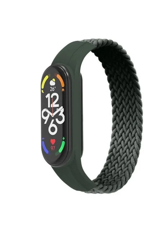 Ремешок для фитнес-браслета Braided Solo Loop для Xiaomi Mi Band 7/6/5/4 Khaki size M (ARM58766) ArmorStandart (399596511)