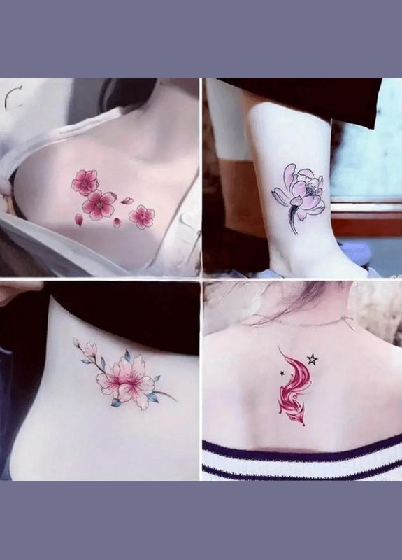 Набір дитячих тимчасових татуювань "Кольорові міні №1" color-tattoo-mini-set-30 No Brand (339776817)