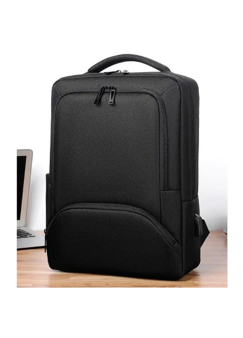 Рюкзак повсякденний міський з відділенням для ноутбука виходом для USB-проводу оксфорд 43х32х12 см 16 л (477563-Prob) Чорний Unbranded (298112421)