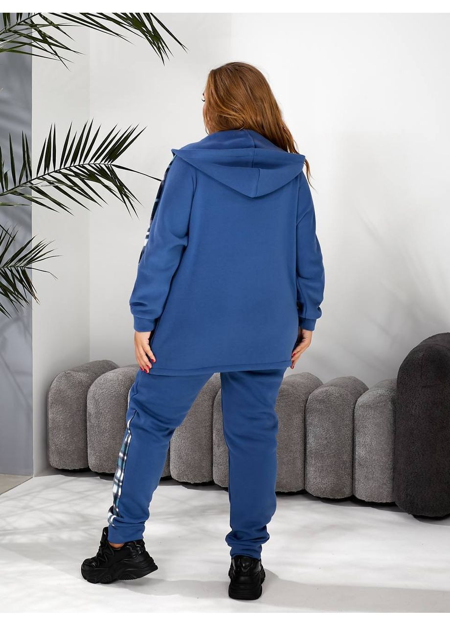 Костюм теплый комбинированный 2-ка из тринитки с начесом (замеры в описании) DK/DL Мода без кордонів (368760543)