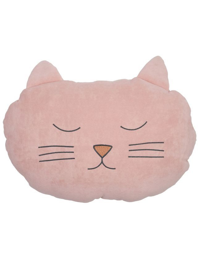 Бампер-подушка Котик, велюр, 50х30 см, пудровий () Twins 7099-BPC-24 (362200719)