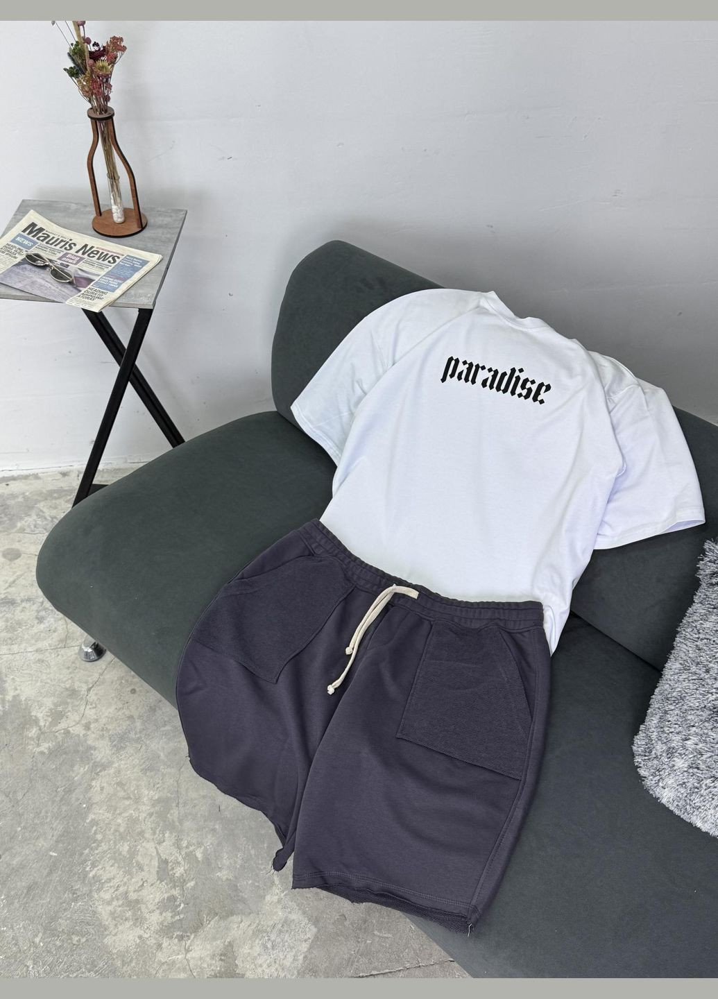 Білий літній літній костюм🔥 Luna