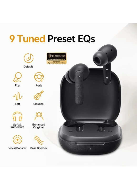 Наушники беспроводные Buds T43 стерео гарнитура в кейсе серая QCY (400429440)