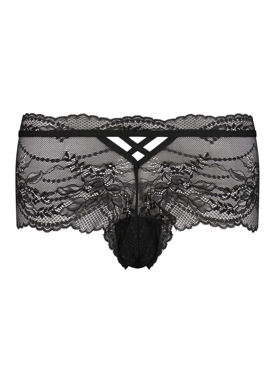 Трусики жіночі Vikki Boxer чорний XL Hunkemoller (342098480)