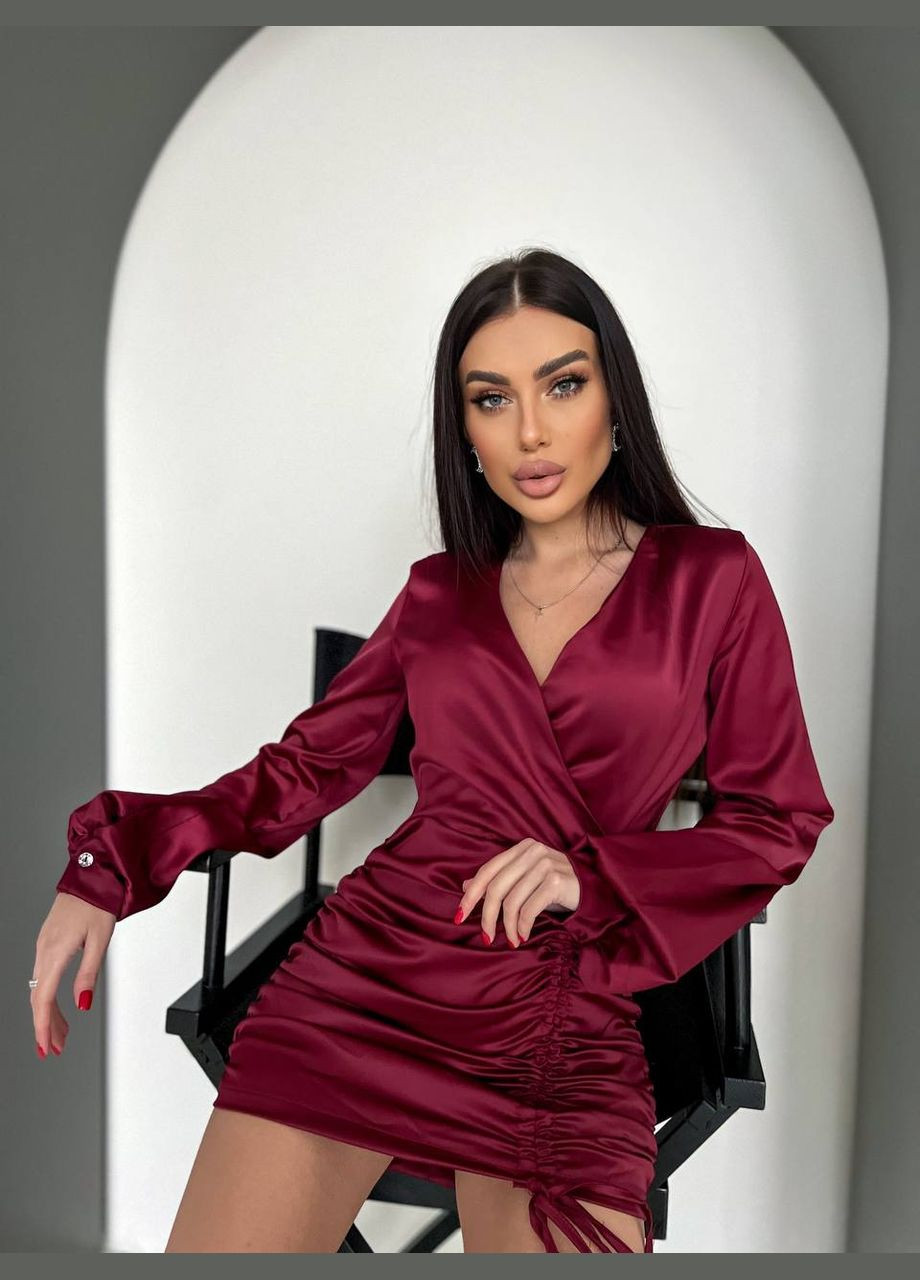 Бордовое идеальное платье☺️♥️ Luna