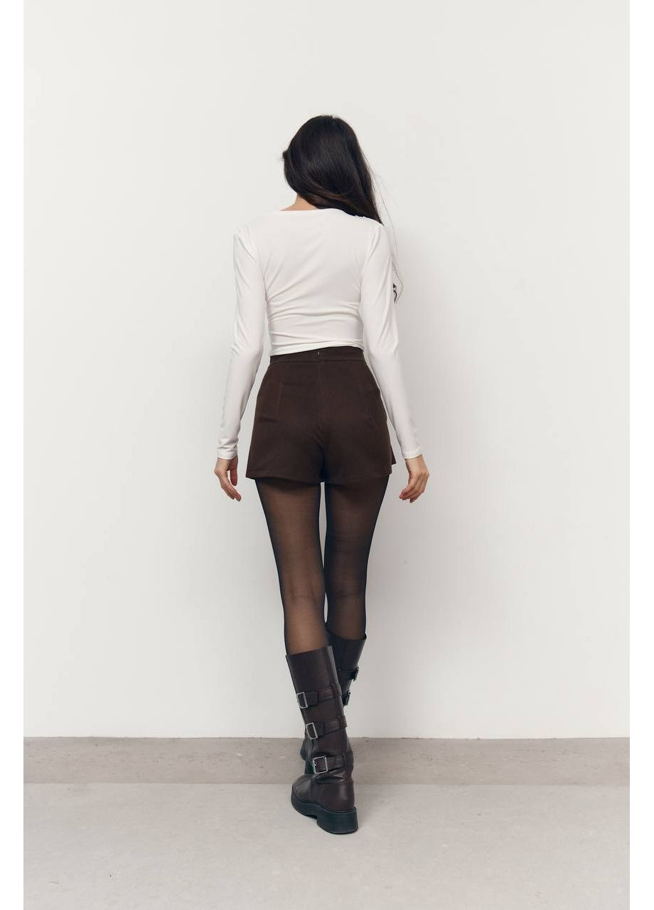 Жіноча спідниця-шорти на запах з високою талією MonCher (367621406)